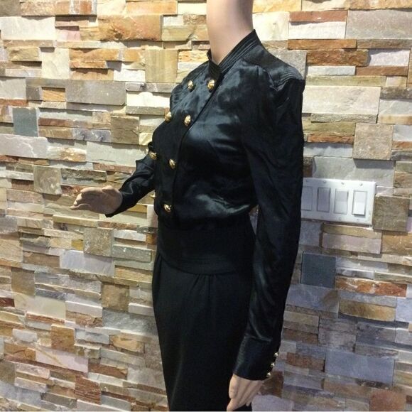 BAIMAIN x H&M Silk Military Shirt with Cold-Tone Bottoms - Picture 5 of 9